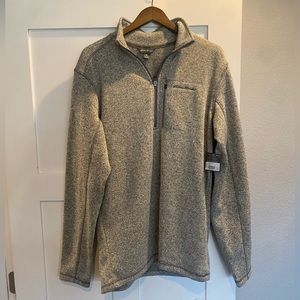 Eddie Bauer half Zip sweatshirt size Tall Large